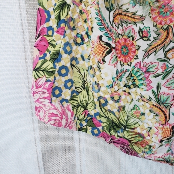 Vintage Tolani Collection Boxy Fit Boho Blouse Size‎ Large - Picture 9 of 11